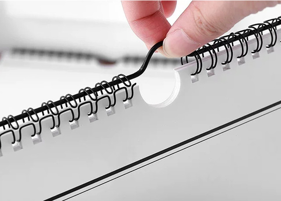 Semi-Auto Spiral Double Twin Wire Binding Machine For Notebook Hanger Kalendarz MF-SDM520