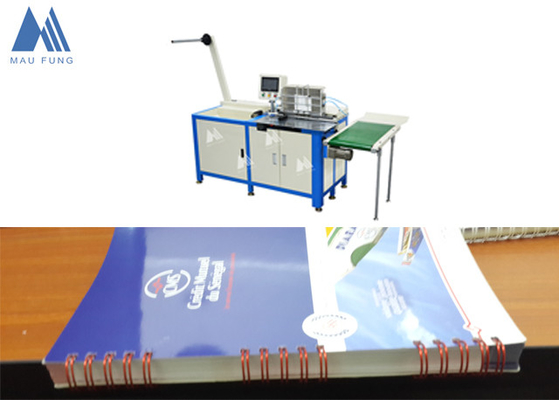China Semi Auto Twin Loop Wire Binding Machine For Notebook Wire Binding MF-SDM520