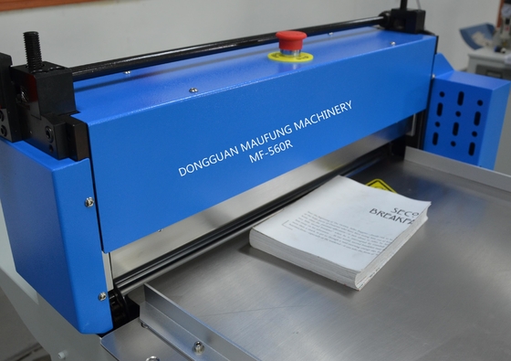 Chińska półautomatyczna maszyna do zaokrąglania grzbietu bloku książki MAUFUNG do produkcji krótkich serii książek w twardej oprawie MF-560R