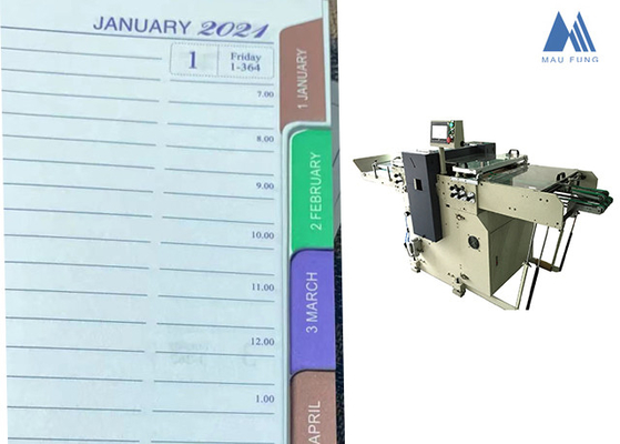 Całkowicie automatyczne dzienniki Notes Index Tab Punching Machine MF-PBM350