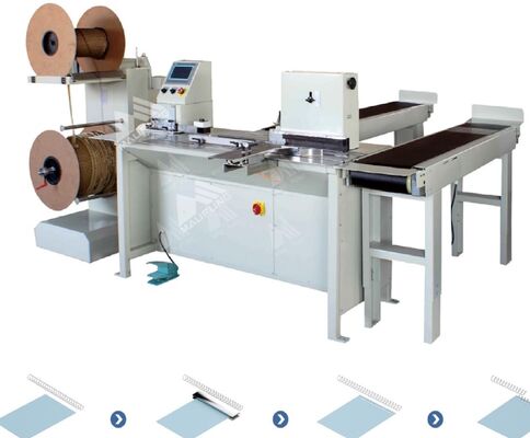 CE Maszyna do oprawy spiralnej z podwójną cewką 25 szt./min 360mm MF-SDM360